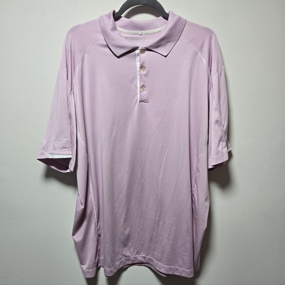 Nike Golf Shoal Creek Polo Size 2XL Lavender Pink Purple Missouri Golf Course